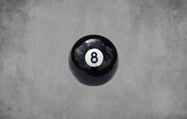 Black Pool Ball 1pc